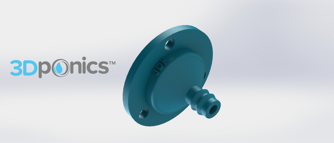 Drip nozzle 3/8 inch, 3 holes - 3Dponics Drip Hydroponics 3D Print 16979