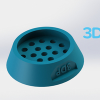 Small Drain Cap - 3Dponics Drip Hydroponics 3D Printing 16983