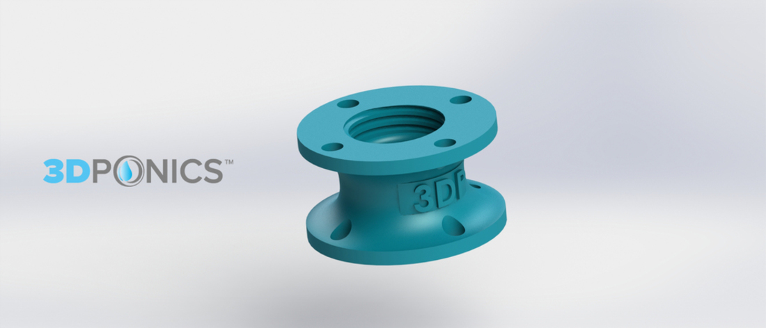 Bottle Connector (Small) - 3Dponics Open-Source Gardening 3D Print 17011