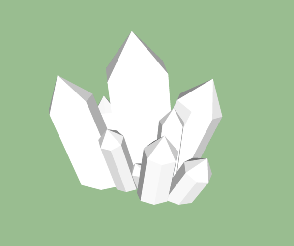 Crystal Cluster (Style 1) 3D Print 170362