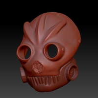 Small Graffiti Bot Helmet  ( Mad Max Looking Helmet ) 3D Printing 170523