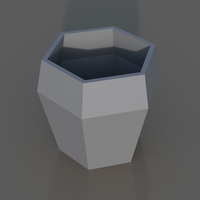 Small Diamond Geometric Vase 3D Printing 170541