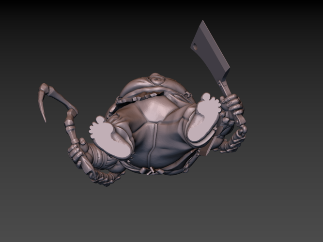 Pudge Butcher (hollow model) 3D Print 171253 Pudge Butcher (hollow model) 3D Print 171253