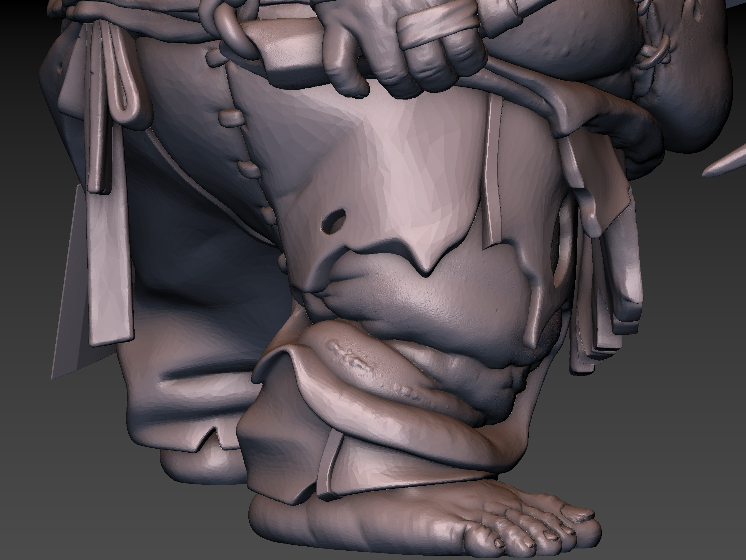 Pudge Butcher (hollow model) 3D Print 171261 Pudge Butcher (hollow model) 3D Print 171261