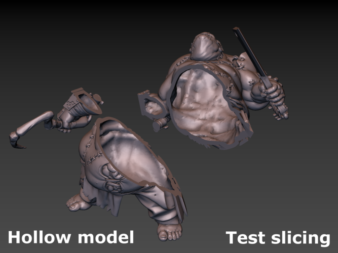 Pudge Butcher (hollow model) 3D Print 171267 Pudge Butcher (hollow model) 3D Print 171267