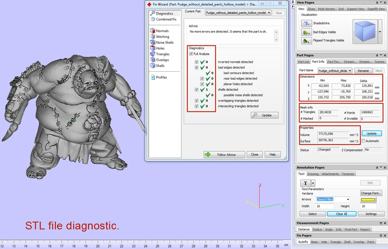 Pudge Butcher (hollow model) 3D Print 171269 Pudge Butcher (hollow model) 3D Print 171269