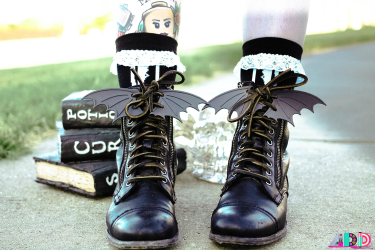 Lace Up Bat Wings 3D Print 171478 Lace Up Bat Wings 3D Print 171478