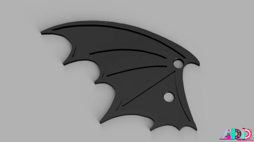 Lace Up Bat Wings 3D Print 171479 Lace Up Bat Wings 3D Print 171479