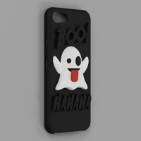 Small Emoji Ghost Halloween Edition iPhone 8 case 3D Printing 171481