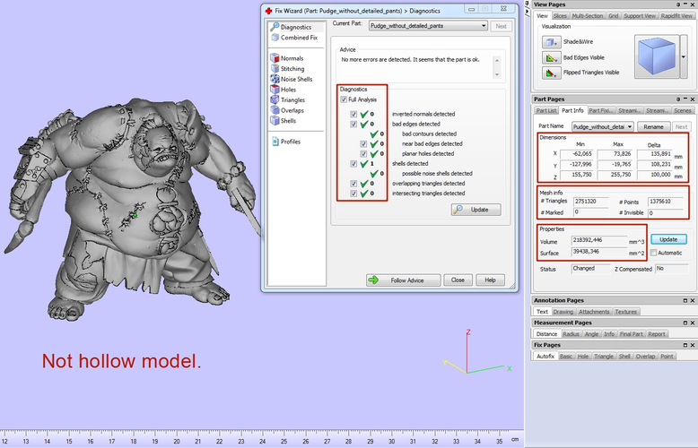 Pudge Butcher (not hollow model) 3D Print 171566 Pudge Butcher (not hollow model) 3D Print 171566