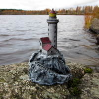 Small Lighthouse on a rock. 3D Printing 171593