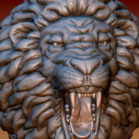 Small Lion head 3D Printing 172042