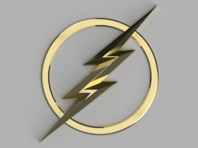 Injustice 2 Flash Emblem 3D Print 172150