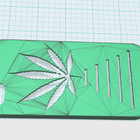 Small pot leaf iphone 5 case 3D Printing 17219