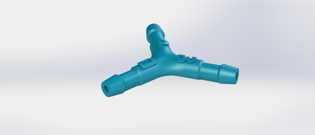 Y-Splitter V2 - 3Dponics Open-Source Gardening 3D Print 17234