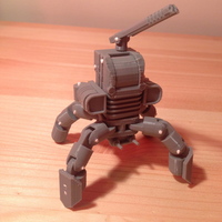 Small Mini Mech - Armored Version 3D Printing 17365