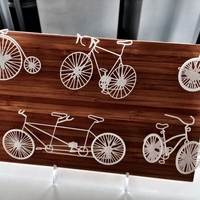 Small Five Bikes: Wire Wall Art 3D Printing 17436