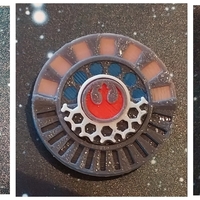 Small X Wing Miniature Game Damage Dials 3D Printing 174955