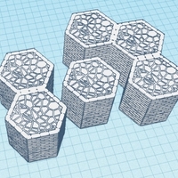 Small Hexagon of blocked ground - Warhammer Shadespire 3D Printing 175040