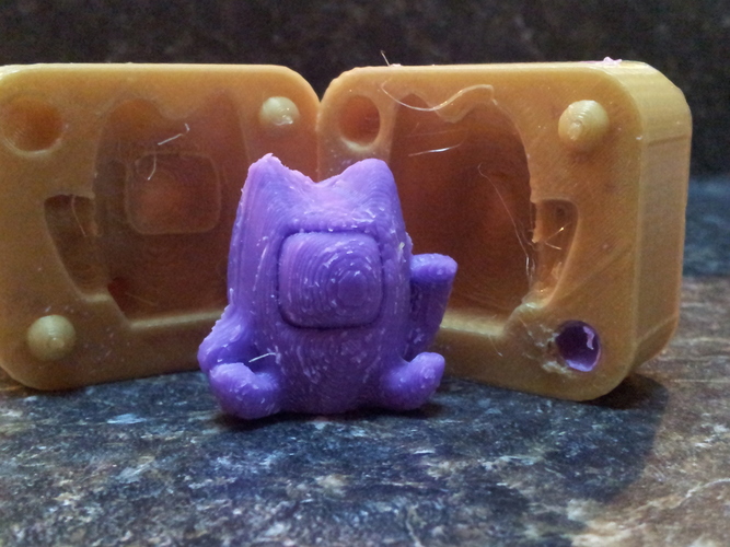 Lucky Cat Mold 3D Print 17514