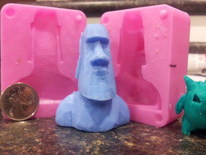 Moai Mold 3D Print 17547