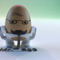 Small The Egg Family: Mr. Egg 3D Printing 17591