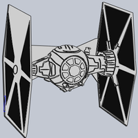 Small Star Wars Tie Fighter  3D Printing 176215