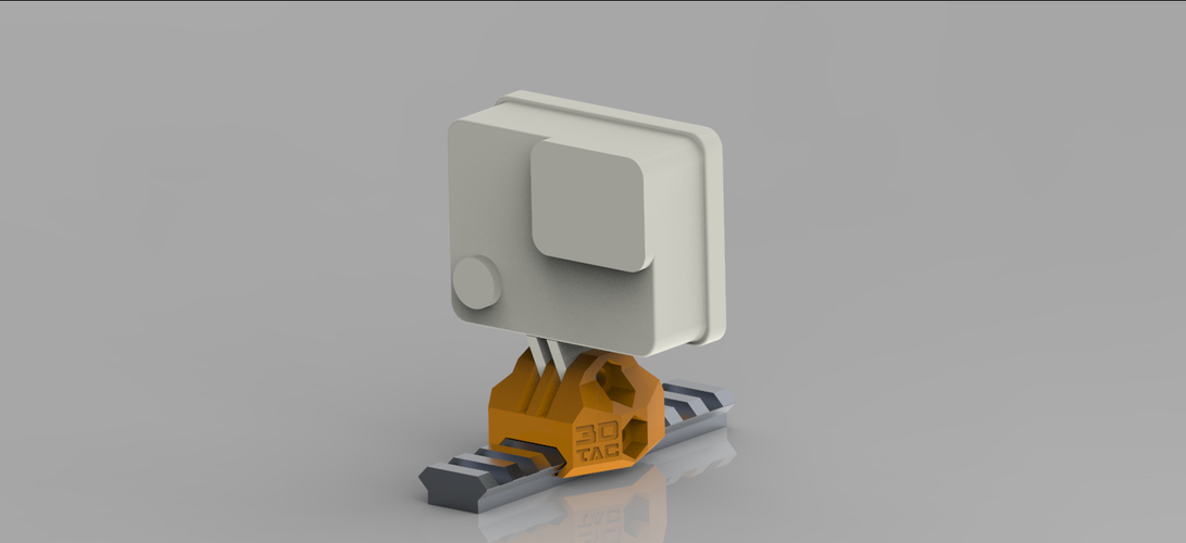 3DTAC / GoPro Clip for Airsoft Rails 3D Print 177088 3DTAC / GoPro Clip for Airsoft Rails 3D Print 177088