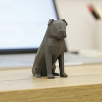 Small Low-poly Pug 3D Printing 177112