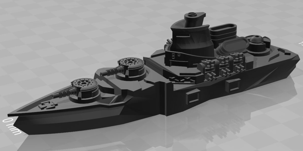 Meister Class Battleship 3D Print 178198 Meister Class Battleship 3D Print 178198
