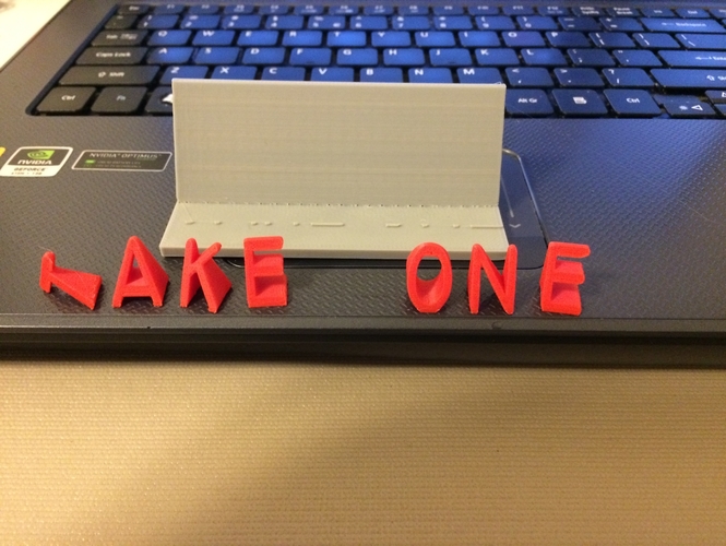 "Take One" - Business Card Holder 3D Print 178365