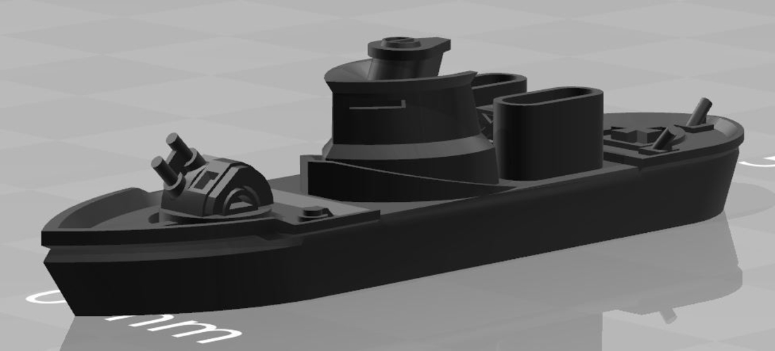 Siegfried Class Escort 3D Print 178394 Siegfried Class Escort 3D Print 178394