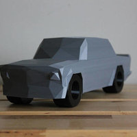 Small Low Poly 1973 BMW 2002 Turbo 3D Printing 178594