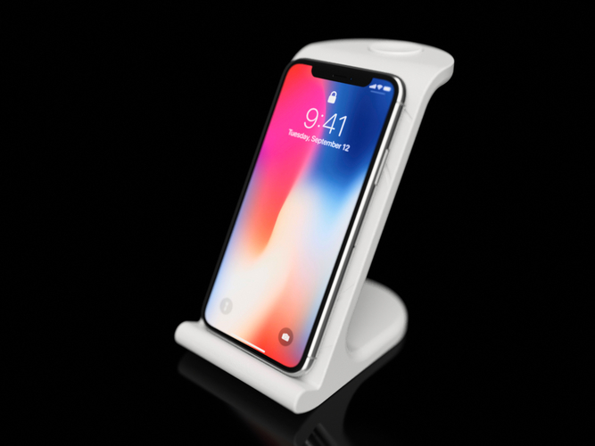 $10 IPhoneX Wireless Charging Stand 3D Print 178865 $10 IPhoneX Wireless Charging Stand 3D Print 178865