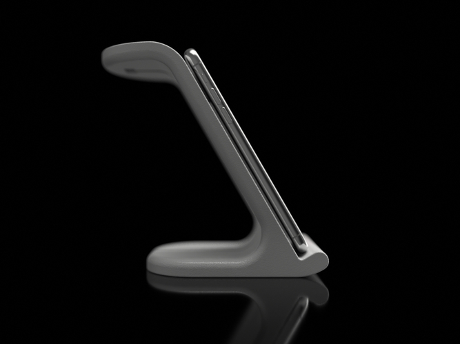 $10 IPhoneX Wireless Charging Stand 3D Print 178869 $10 IPhoneX Wireless Charging Stand 3D Print 178869