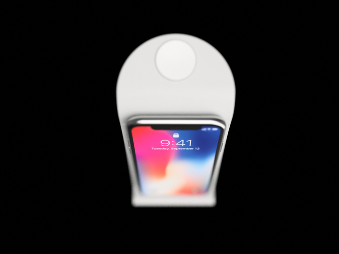 $10 IPhoneX Wireless Charging Stand 3D Print 178871 $10 IPhoneX Wireless Charging Stand 3D Print 178871