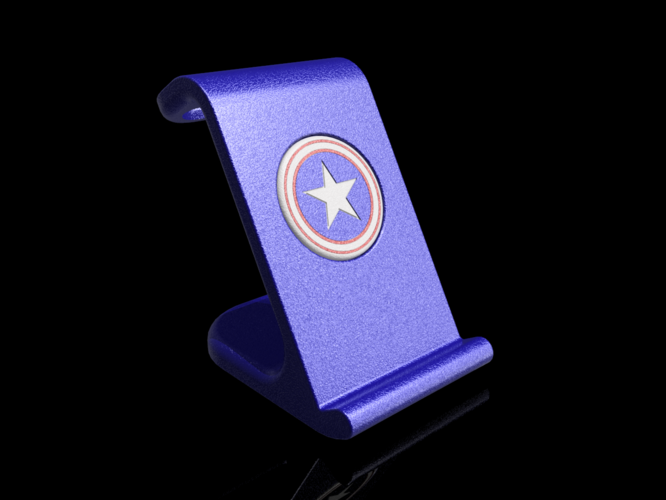 $10 IPhoneX Wireless Charging Stand - Captain America 3D Print 178877 $10 IPhoneX Wireless Charging Stand - Captain America 3D Print 178877