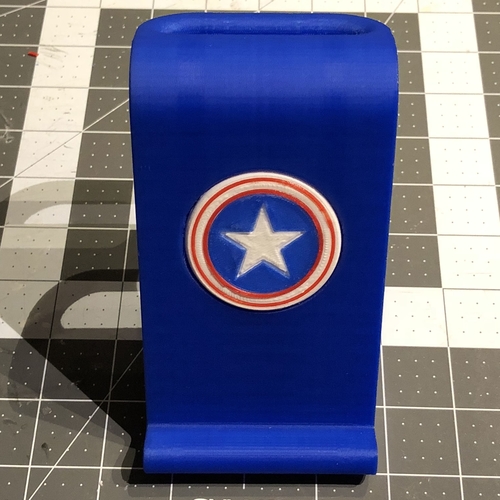 $10 IPhoneX Wireless Charging Stand - Captain America 3D Print 178880 $10 IPhoneX Wireless Charging Stand - Captain America 3D Print 178880