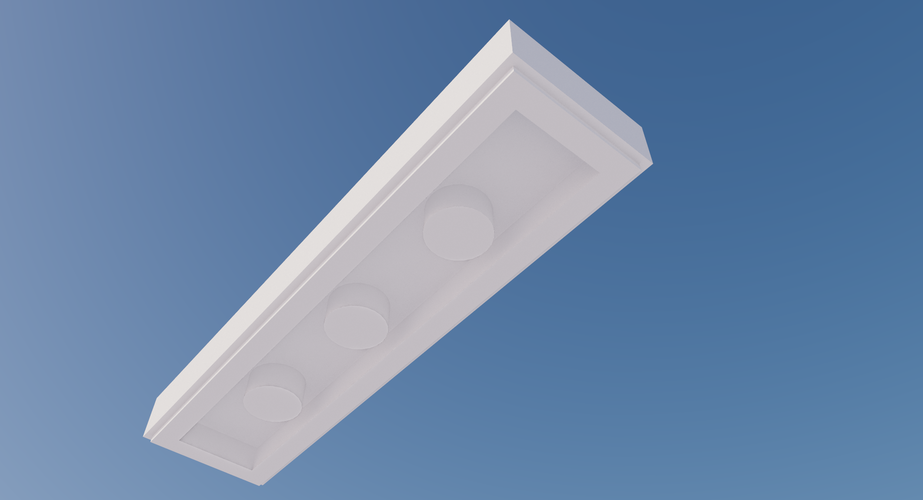 LEGO Brick-1X4-F 3D Print 178981 LEGO Brick-1X4-F 3D Print 178981