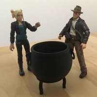 Small Large Cauldron (3.75" scale) 3D Printing 179107