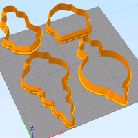 Small Cookie cutters 3D Printing 179162