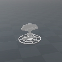 Small Battlefield - 2D Nuclear Explosion - Version B  3D Printing 179212