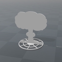 Small Battlefield - 2D Nuclear Explosion - Version A  3D Printing 179214