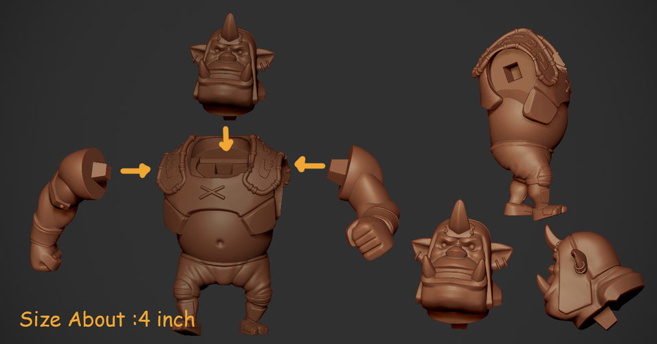 Orc Alchemist 3D print model 3D Print 179845 Orc Alchemist 3D print model 3D Print 179845