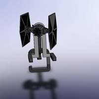 Small Star Wars Tie Fighter iphone stand for charger 3D Printing 179880