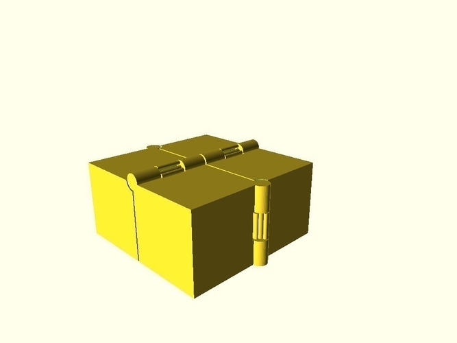 Four Hinged Boxes 3D Print 180022