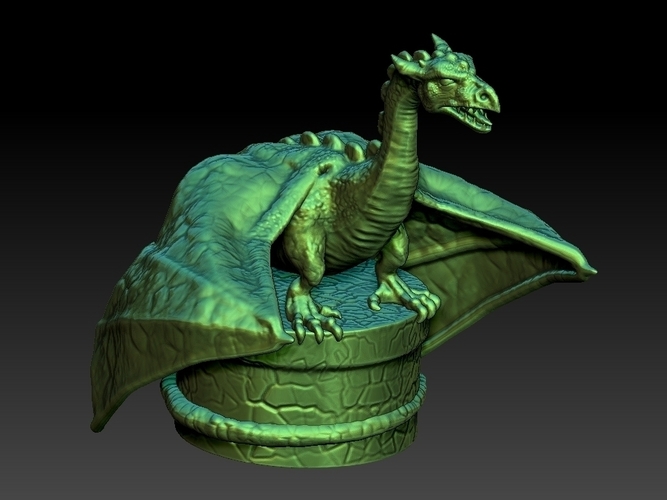 Dragon Bottle Stopper 3D Print 180168