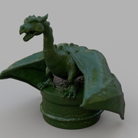 Small Dragon Bottle Stopper 3D Printing 180169