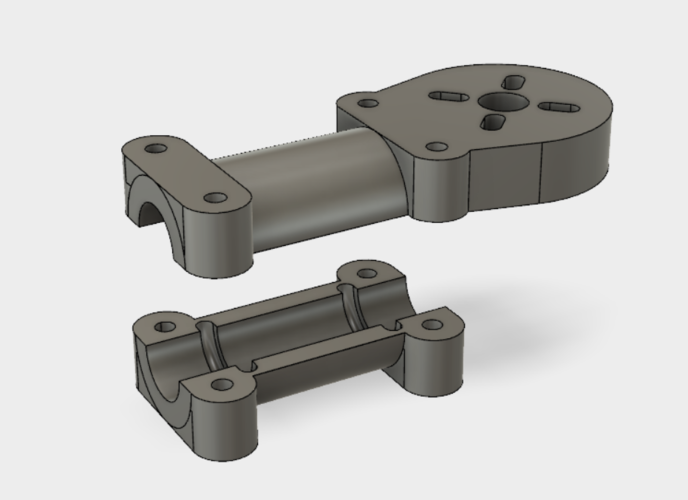 12 mm round arm motor mount  3D Print 180250