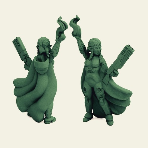 Elf Street Mage Bust 3D Print 18038
